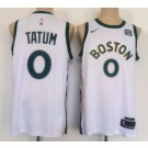 Men's Boston Celtics #0 Jayson Tatum White 2023 City Icon Sponsor Swingman Jersey