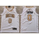 Men's Boston Celtics #0 Jayson Tatum White 2025 City Swingman Jersey