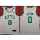 Men's Boston Celtics #0 Jayson Tatum White Classic Icon Sponsor Swingman Jersey