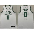 Men's Boston Celtics #0 Jayson Tatum White Icon Sponsor Swingman Jersey