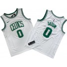 Men's Boston Celtics #0 Jayson Tatum White Icon Swingman Jersey