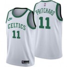 Men's Boston Celtics #11 Payton Pritchard White 75th Anniversary Icon Hot Press Jersey