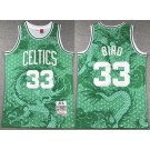 Men's Boston Celtics #33 Larry Bird Green Dragon Swingman Jersey