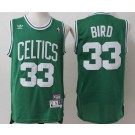 Men's Boston Celtics #33 Larry Bird Green Hollywood Classic Swingman Jersey