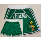 Men's Boston Celtics #33 Larry Bird Green Legend Just Don Shorts