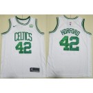 Men's Boston Celtics #42 Al Horford White Sponsor Swingman Jersey