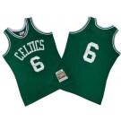 Men's Boston Celtics #6 Bill Russell Green Boston 1967 Throwback Swingman Jersey