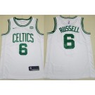 Men's Boston Celtics #6 Bill Russell White Icon Sponsor Swingman Jersey