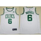 Men's Boston Celtics #6 Bill Russell White Icon Sponsor Swingman Jersey