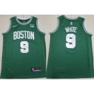 Men's Boston Celtics #9 Derrick White Green Sponsor Swingman Jersey
