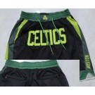 Men's Boston Celtics Black 2024 City Just Don Shorts