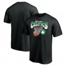 Men's Boston Celtics Black Balanced Floor T-Shirt