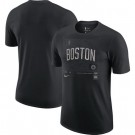 Men's Boston Celtics Black Courtside Chrome T-Shirt