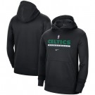 Men's Boston Celtics Black Spotlight On Court Practice Performance Pullover Hoodie