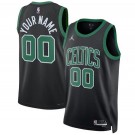 Men's Boston Celtics Cusotm Black Statement 2023 Icon Heat Press Jersey