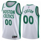 Men's Boston Celtics Cusotm White 2021 City Stitched Swingman Jersey