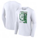 Men's Boston Celtics White 2022 Eastern Conference Champions Locker Room Long Sleeve T-Shirt