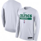 Men's Boston Celtics White 2022 Legend On Court Practice Performance Long Sleeve T Shirt