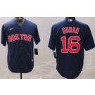Men's Boston Red Sox #11 Jarren Duran Navy Player Name Cool Base Jersey