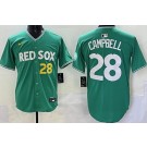 Men's Boston Red Sox #28 Kristian Campbell Green 2025 City Connect Player Name Limited Jersey