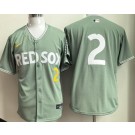 Men's Boston Red Sox #2 Alex Bregman Light Green 2025 City Connect Limited Jersey