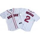 Men's Boston Red Sox #2 Alex Bregman White Cool Base Jersey