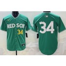 Men's Boston Red Sox #34 David Ortiz Green 2025 City Connect Limited Jersey