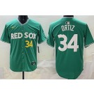 Men's Boston Red Sox #34 David Ortiz Green 2025 City Connect Player Name Limited Jersey