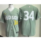 Men's Boston Red Sox #34 David Ortiz Light Green 2025 City Connect Limited Jersey
