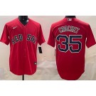 Men's Boston Red Sox #35 Garrett Crochet Red Cool Base Jersey