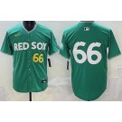Men's Boston Red Sox #66 Brayan Bello Green 2025 City Connect Limited Jersey