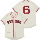 Men's Boston Red Sox #6 Johnny Pesky Cream 1946 Throwback Jersey
