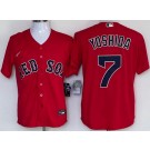 Men's Boston Red Sox #7 Masataka Yoshida Red Cool Base Jersey