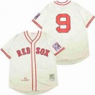 Men's Boston Red Sox #9 Ted Williams Cream 1939 Throwback Jersey