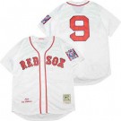 Men's Boston Red Sox #9 Ted Williams White 1939 Throwback Jersey