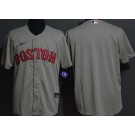 Men's Boston Red Sox Blank Gray Cool Base Jersey