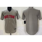Men's Boston Red Sox Blank Gray Cool Base Jersey
