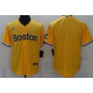 Men's Boston Red Sox Blank Yellow 2021 City Cool Base Jersey