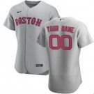 Men's Boston Red Sox Customized Gray Road 2020 FlexBase Jersey
