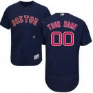 Men's Boston Red Sox Customized Navy Blue FlexBase Jersey