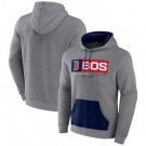 Men's Boston Red Sox Gray Iconic Steppin Up Fleece Pullover Hoodie