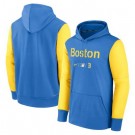 Men's Boston Red Sox Light Blue Yellow Authentic Collection Performance Hoodie