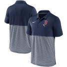 Men's Boston Red Sox Navy Stripes Patchwork Polo