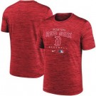 Men's Boston Red Sox Red Logo Velocity Performance Practice T Shirt