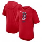 Men's Boston Red Sox Red Tri Blend Hoodie T Shirt