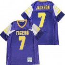 Men's Boynton Beach High School Tigers #7 Lamar Jackson Purple Football Jersey