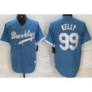 Men's Brooklyn Dodgers #99 Joe Kelly Light Blue Cooperstown Collection Cool Base Jersey