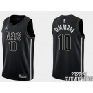 Men's Brooklyn Nets #10 Ben Simmons Black Statement Icon Hot Press Jersey