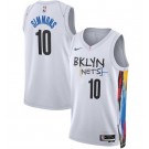 Men's Brooklyn Nets #10 Ben Simmons White 2022 City Icon Heat Press Jersey