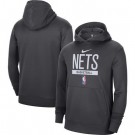 Men's Brooklyn Nets Gray 2022 Legend On Court Practice Performance Pullover Hoodie